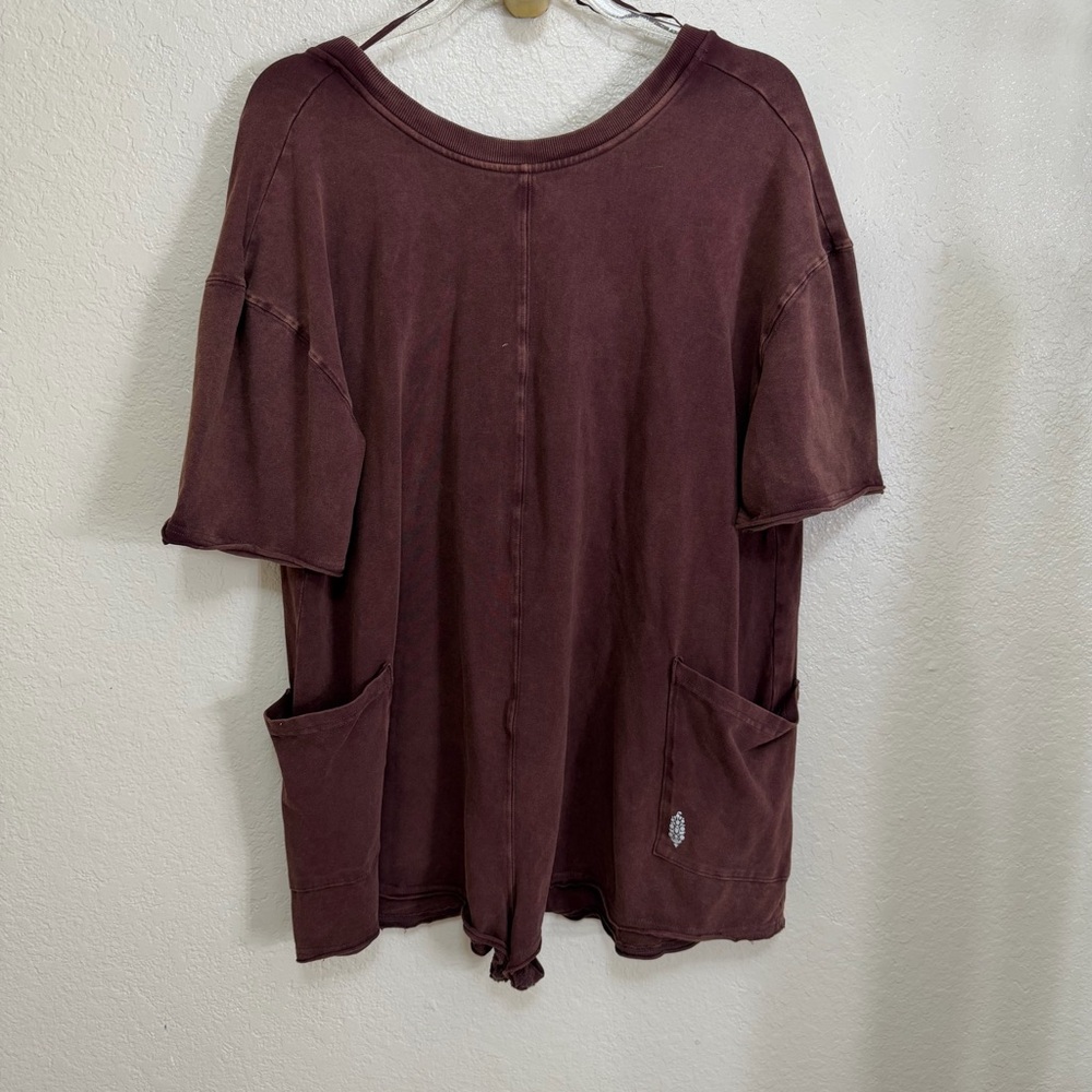 New Free People x FP Movement hot shot tee romper - Picture 6 of 11